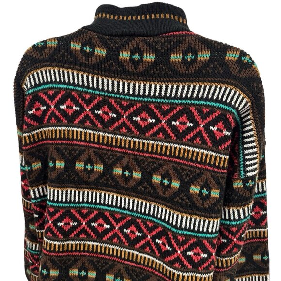 Vintage Croquet Clue Fair Aisle Sweater Cabincore Cozy Mountains Holiday S - Picture 6 of 11